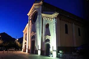 church in the night